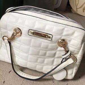 Versace white quilted Handbag